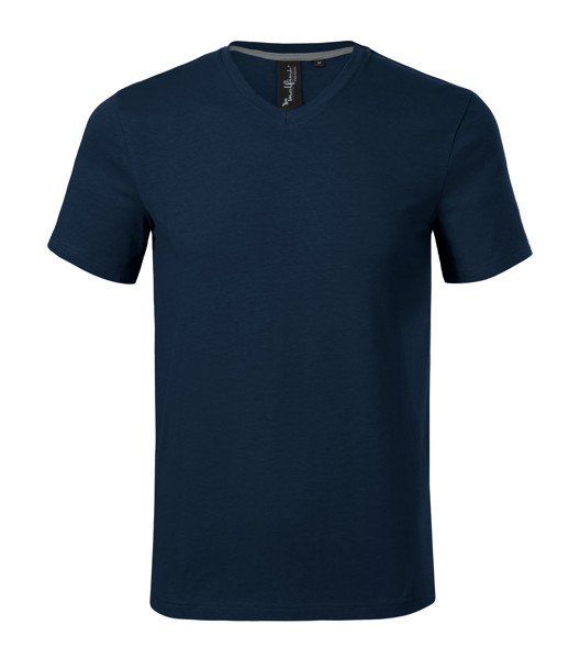Tričko Pánské Malfini Premium® Action V-Neck - Námořní Modrá / XL