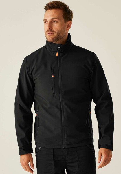 Thermogen Powercell 5000 Heated Softshell Jacket - Navy / Magma / L