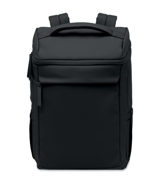 15" PU laptop backpack Boulder - Black