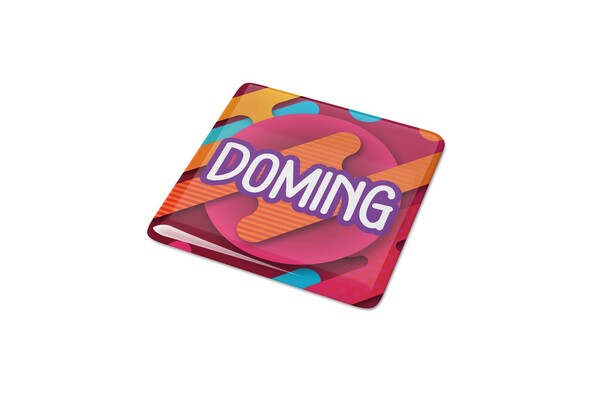 Doming Carré 15x15 mm - Blanc