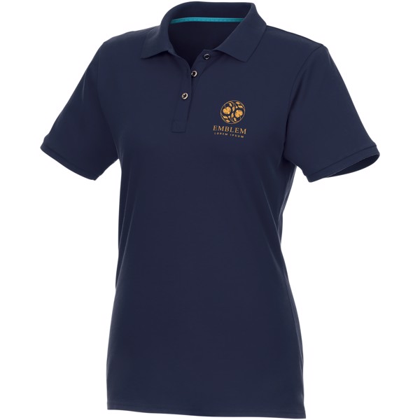 Polo bio recyclé manches courtes femme Beryl - Marine / XL