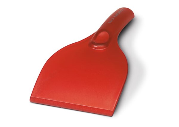 Ice Scraper - Ecru / Red