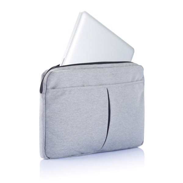 Xd Collection laptop sleeve 15in, 600D polyester - Grey