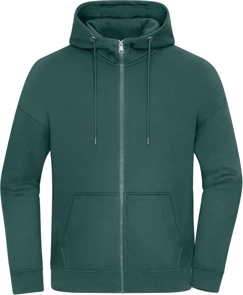 Heavy Unisex Oversize Hooded Sweat Jacket Daiber | 8043 - Smoky Green / XS
