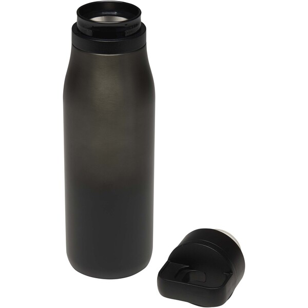 SMART 500 ml RCS recycled stainless steel double wall vacuum insulated tumbler - Black