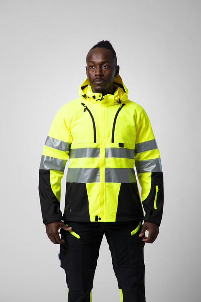 6419 Shell Jacket HV Yellow/Black L