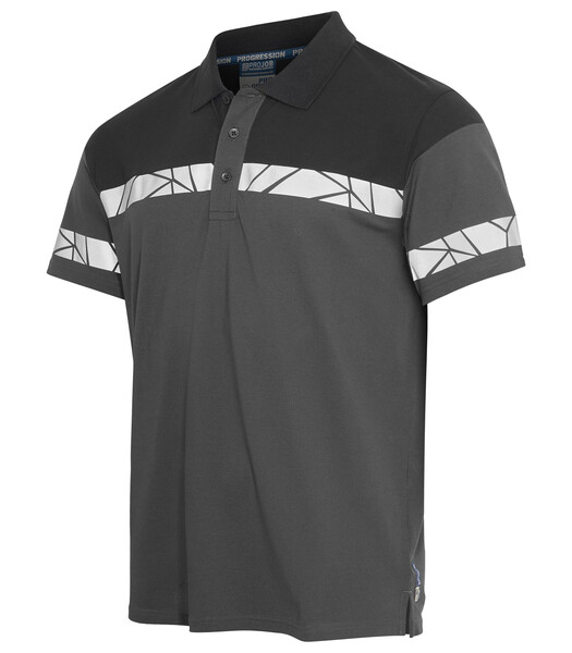 7003 POLO PIQUE PGL Grey/Black L