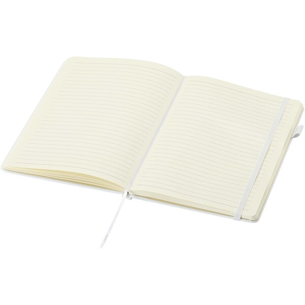 Liss A5 recycled plastic hard cover notebook - White