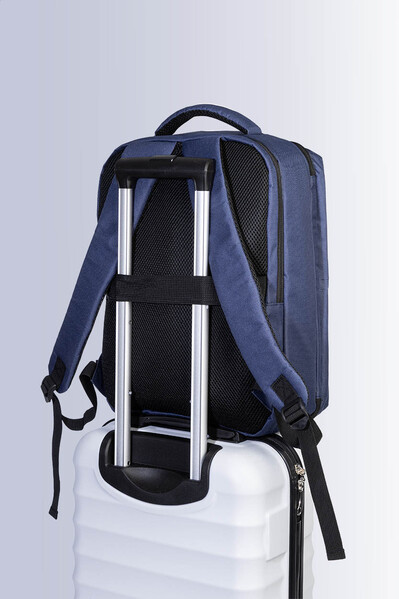 Rpet Carry-On Compression Backpack VacuFly - Dark Blue