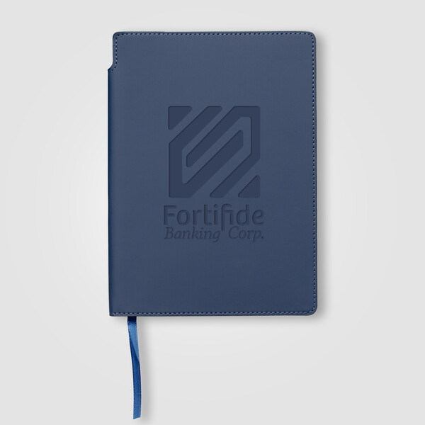 Malmö Recycled Soft Cover Extended Journal - A5 - Navy Blue / 4 Color inkjet
