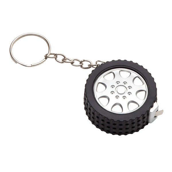Keyring with 1 m tape measure