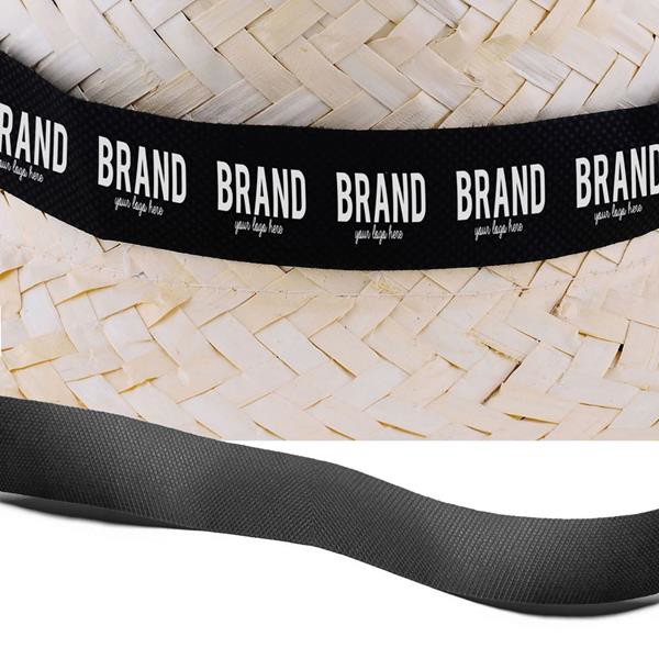 Fita Colorida Para Chapéu, Em Tnt - Branco