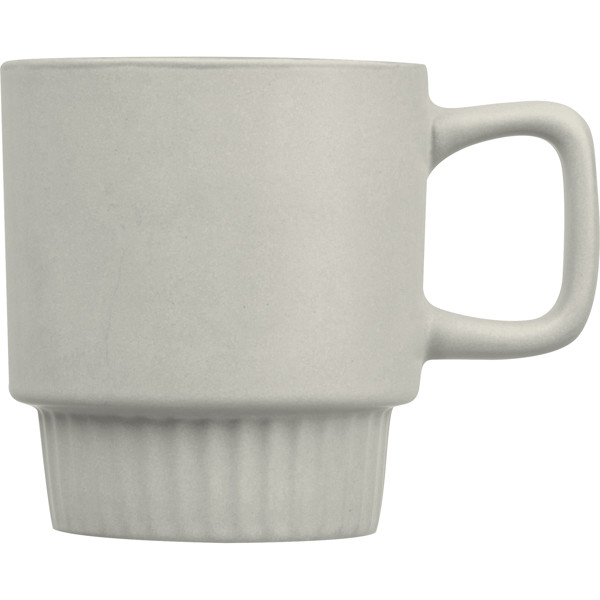 Matte ceramic mug, 300 ml AURELIA - Silvergrey