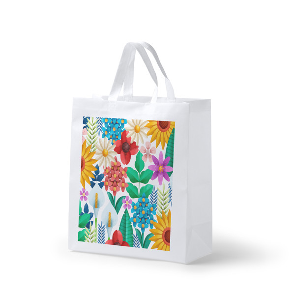 Bolsa de non-woven personalizada con fondo y asas reforzadas