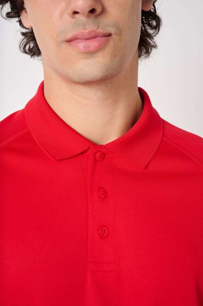 Men's Basic Polyester Polo Shirt - Ideal White / XS
