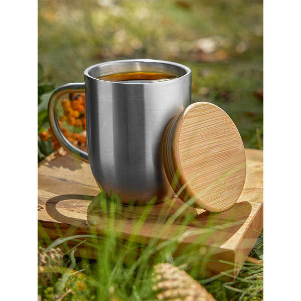 350 ml Maloy steel mug - Silver