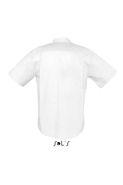 Sol's Brisbane - Short Sleeve Oxford Men's Shirt - White / XL