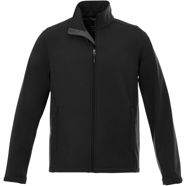 Maxson men's softshell jacket - Solid black / XS