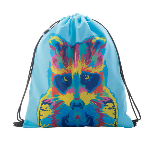Sac piscine personnalisé pour enfants CreaDraw Kids RPET - Noir / Blanc