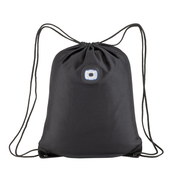 300D Polyester Backpack With Cob Led Light, Reinforced Corners.