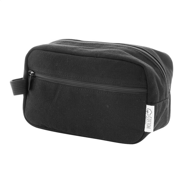 Recycled Canvas Cosmetic Bag Rebyss Beauty - Black