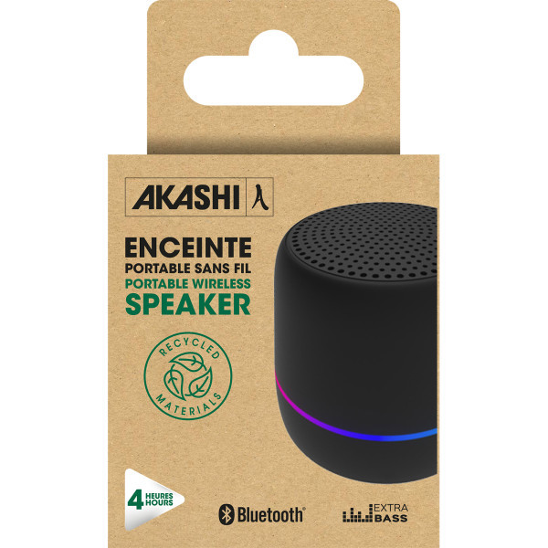 KAORU - MINI ENCEINTE ECO BLUETOOTH 5W NOIRE