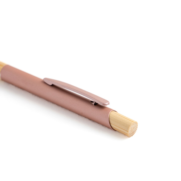 Esferográfica de Metal Reciclado - Cor-de-rosa claro 