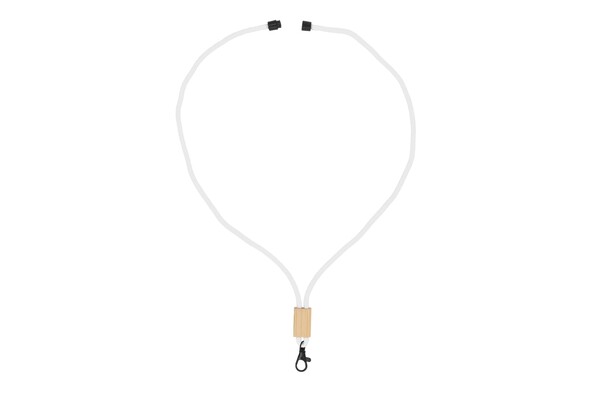 R-PET paracord-lanyard - Hvid