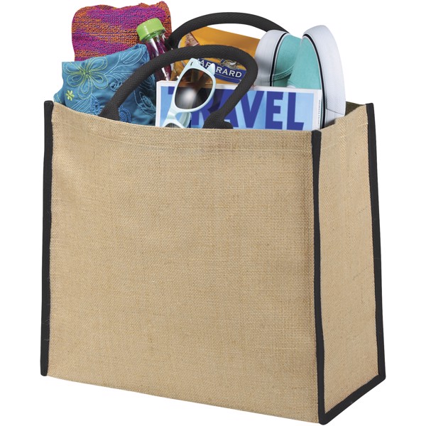 Shopper in juta Large - 25L - Naturale / Nero