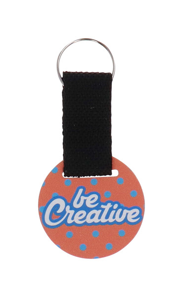 Custom Keyring Woody Strap, Rectangle - Natural