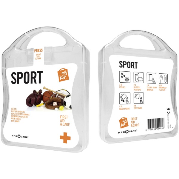 mykit, first aid, kit, sport, sports, exercise, gym - weiss