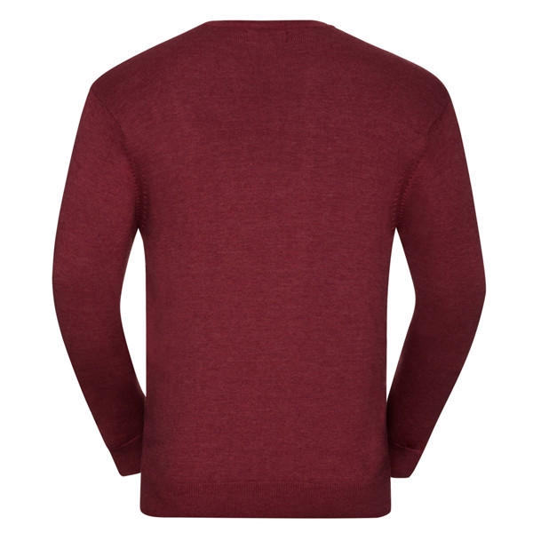 Pulôver Em Malha Homem 275G - 50% Algodão/ 50% Acrílico - Vermelho Escuro / XS