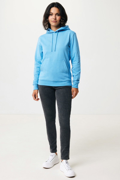 Sweat à capuche en coton recyclé Iqoniq Jasper - Tranquil Blue / XL