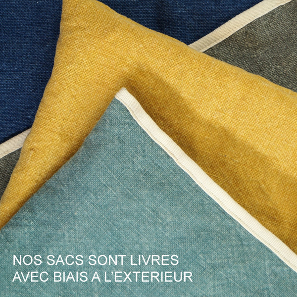 Sac reverso jute TOPDAY - JAUNE