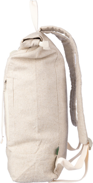 Hemp (280 gr/m2) roll-top backpack Margarete