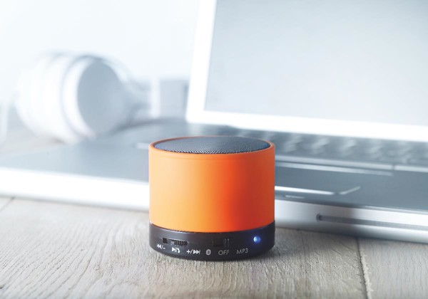 Haut-parleurs sans fil Round Bass - orange