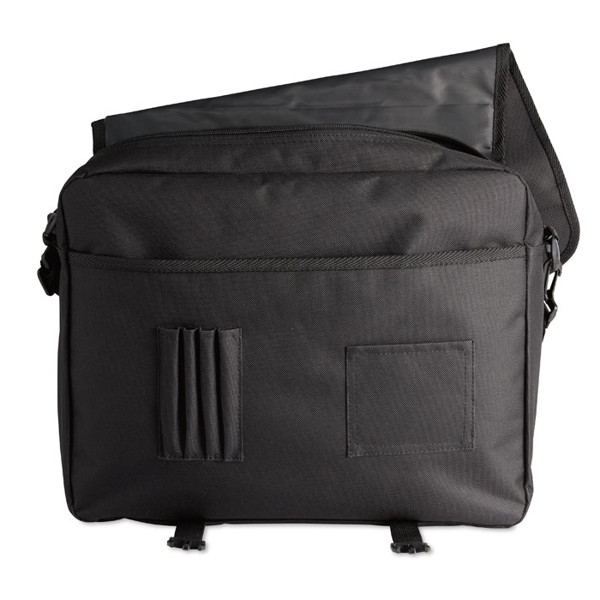 600D polyester document bag Flapa - Black