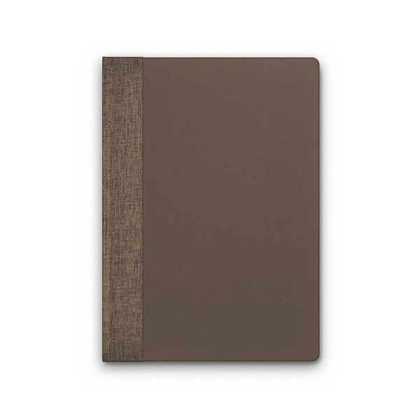 CARNET A5 AVEC COUVERTURE EN POUDRE CAFE
