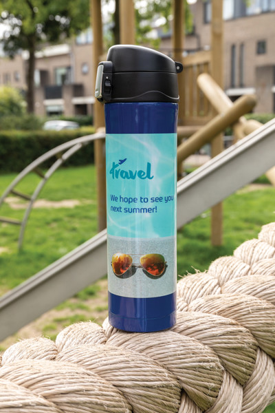 Bouteille 450ml EASY LOCK en plastique RCS - Bleu