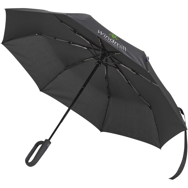 SMART 21" foldable RPET umbrella - Black