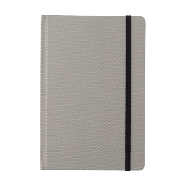 GRS certified RPET A5 notebook - Grey / Black