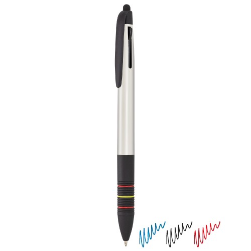 <p>STYLO POINTEUR 3 COULEURS AVEC DRAPEAU “HISPANIA”</p> - Blanc