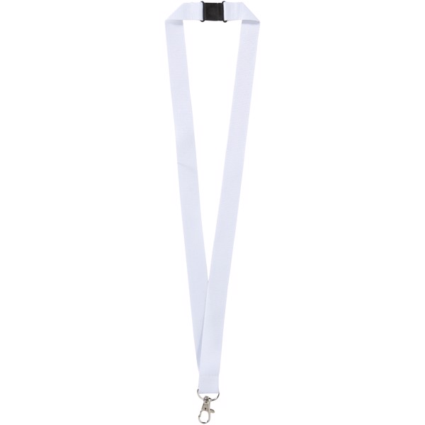 Lago Lanyard mit Sicherheitsverschluss - weiss