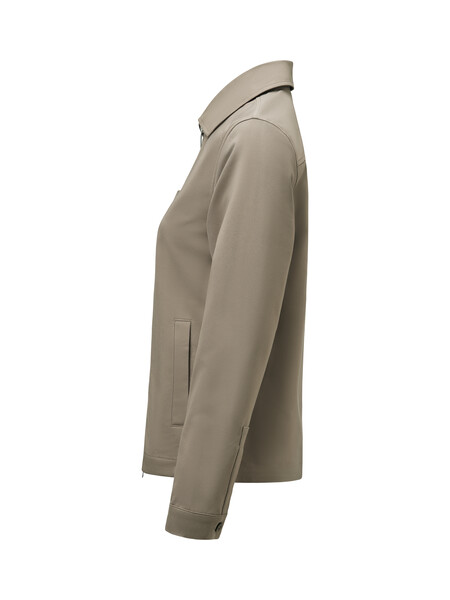 Modern Zip Overshirt Woman Walnut XXS