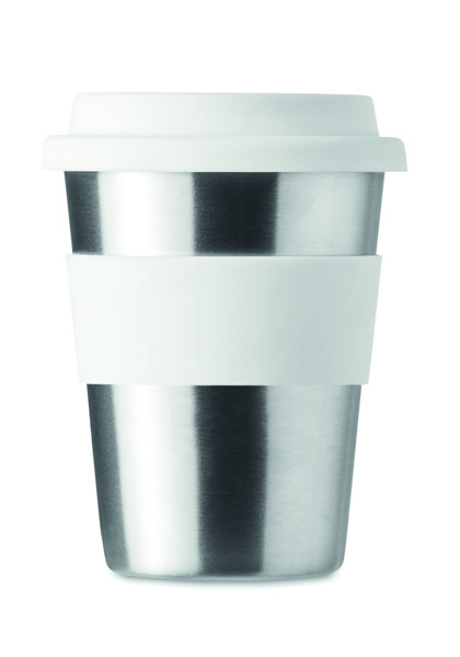 Bicchiere in acciaio inox Irmug - Bianco