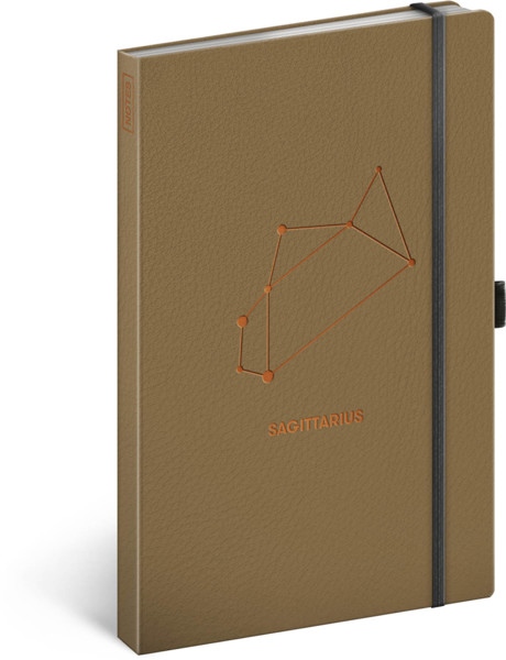 Notique Notes Zvěrokruh Střelec, Linkovaný, 13 x 21 cm