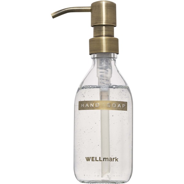 Distributeur de savon pour les mains de 250 ml et ensemble de bougies parfumées de 150 g Wellmark Discovery- parfum linge frais - Blanc