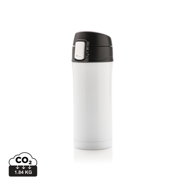 RCS Recycled stainless steel easy lock vacuum mug - White