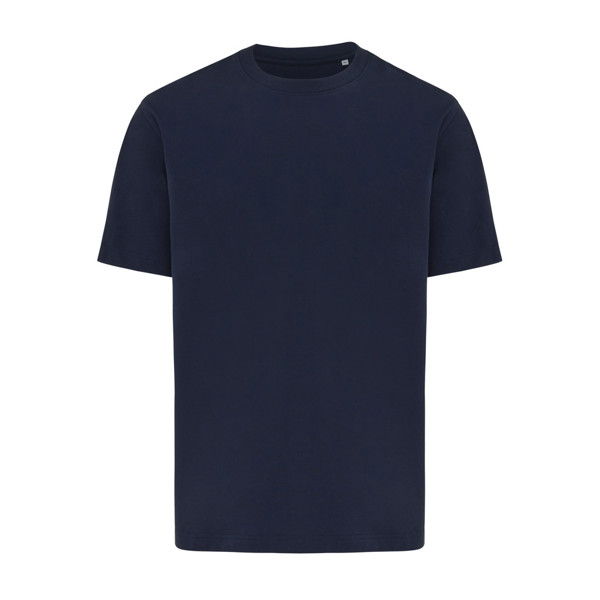 T-shirt lourd en coton recyclé IQONIQ Nikko - Bleu Marine / 4XL