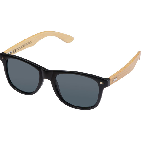 Sunglasses with bamboo temples LINUS - Beige